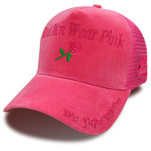 Customized Logo Embroidered Trucker Cap Breathable Mesh <b>Fabric</b> <b>Retro</b> Trendy Unisex Performance Outdoor Flat Brim - Product Image 4