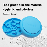 Gamelle anti-glouton en silicone pour chien, tapis d'alimentation anti-étouffement de qualité alimentaire, tapis antidérapant anti-ballonnements pour chiens de petite, moyenne et grande taille
