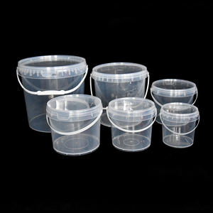 3/4/5/5.5/5.6/6 लीटर सफेद/पारदर्शी/साफ प्लास्टिक बाल्टी वर्ग वाशिंग पाउडर सीलिंग पैकिंग - Product Image 6