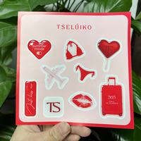 Feuille d'autocollants 3D en époxy personnalisée A6, autocollants 3D en résine personnalisés pour ordinateur portable, bouteille d'eau, décoration de journal