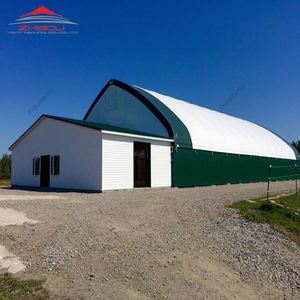 Abri extérieur 12x24m OEM pour stockage <span class=keywords><strong>de</strong></span> charge <span class=keywords><strong>de</strong></span> vent Hangar en acier à <span class=keywords><strong>vendre</strong></span> Abri extérieur pour dôme - Product Image 5