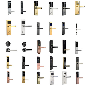 Thép không gỉ khóa cửa khách sạn hệ thống kỹ thuật số với phần mềm quản lý khách sạn thẻ mã hóa sao lưu với khóa cơ - Product Image 1