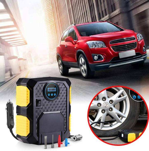 Compresseur d'air numérique ABS 12V portable pour voiture, <span class=keywords><strong>gonfleur</strong></span> de pneus 150 PSI avec lumière LED, outils d'urgence sans fil pour voiture - Product Image 2