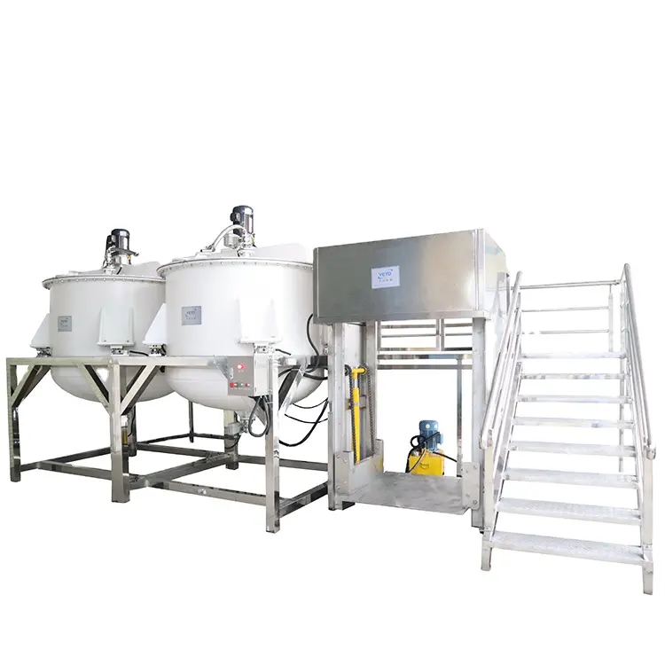 Yeto 5T PVC Polypropylene blend detergent liquid high speed of corrosive chemical pp mixing mixer machine toilet