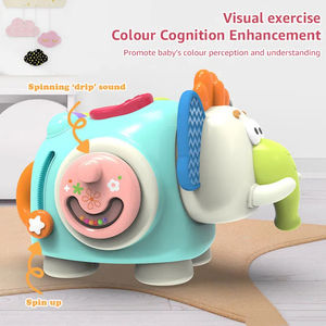 Lindo elefante <span class=keywords><strong>de</strong></span> dibujos animados música interactiva bebé actividad <span class=keywords><strong>cubo</strong></span>-Padre niño jugar mano ojo coordinación desarrollo juguete - Product Image 4