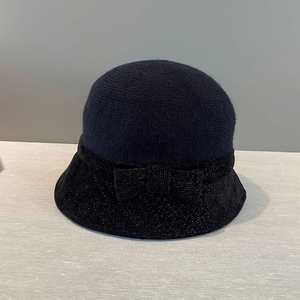 Chapeaux Fedora à nœud élégant en gros, chapeaux en polyester pour femmes, chapeaux vintage élégants, bonnets d'hiver - Product Image 3