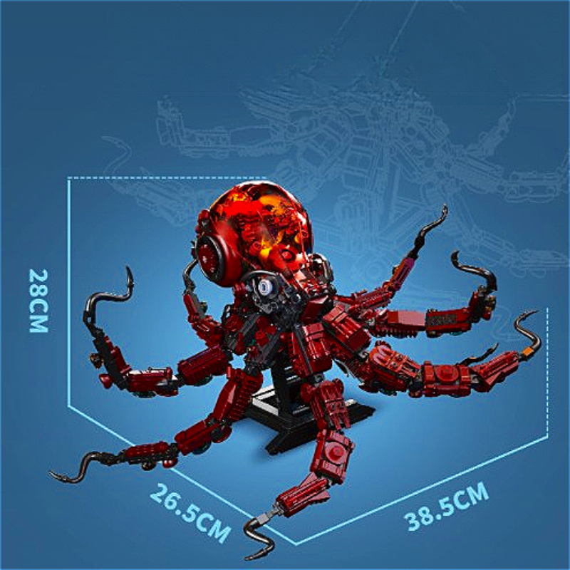 DK 7062 Mechanical Octopus - Educational Building Blocks