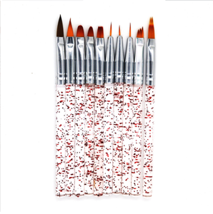 Ensemble de pinceaux pour nail art ODM OEM, pinceaux de dessin 3D, pinceaux de peinture, poils en nylon, gel polish, manucure, salon de nail art - Product Image 3