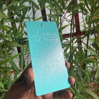 Revêtement en poudre cyan texturé anti-décoloration pour coques métalliques et peinture marine