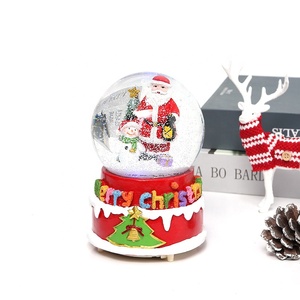 Palle di Neve Natalizie Personalizzate con Albero di Natale Babbo Natale Luci Musicali Sfera di Vetro Giocattoli Regalo - Product Image 5