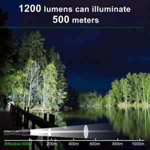 Lampes de poche et torches LED d'urgence rechargeables par USB-C, étanches, zoomables, haute puissance, design professionnel, vente en gros - Product Image 2