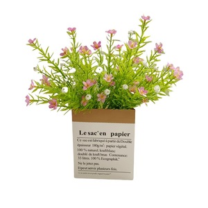Bouquet de fleurs artificielles Muyu Chronicles, marguerites en plastique, décoration de mariage, accessoires de photographie pour la maison, présentoir commercial, plantes de bureau - Product Image 5