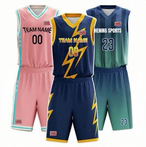 Seragam Jersey pakaian jalanan kustom lengan kurang desain baru cetak nama pria pakaian grosir kaus pria pakaian basket - Product Image 1