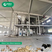 Nouvelle ligne de production complète de granulés d'aliments pour volailles en acier inoxydable à alimentation automatique