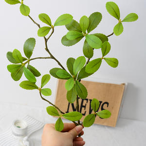 Plantes vertes artificielles simulées, fleurs de printemps, fleurs de clochettes, feuilles multi-pétales, feuilles *Malus <span class=keywords><strong>Arboris</strong></span>*. 45 cm de hauteur. - Product Image 4