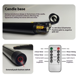 <span class=keywords><strong>Flameless</strong></span> <span class=keywords><strong>LED</strong></span> NẾN ánh sáng Pin hoạt động nhấp nháy trà ánh sáng nến cho tiệc cưới trang trí nội thất - Product Image 5