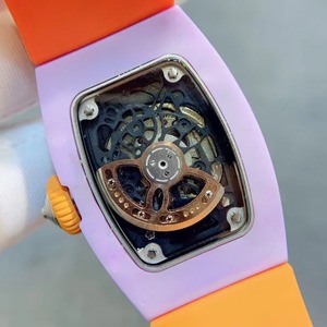 Elegante y Lujoso Reloj Mecánico Automático Tourbillon de Cerámica Morada, Resistente al Agua y a los Golpes, para Damas - Product Image 2