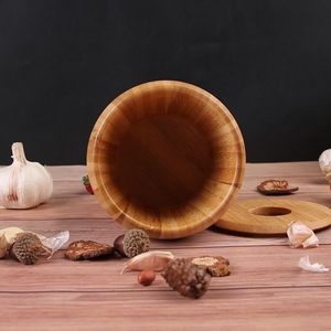 Wooden Garlic Mortar And Pestle Set Manual <b>Herb</b> <b>Grinder</b> For Kitchen Use Durable Hand Wash Only - Product Image 3