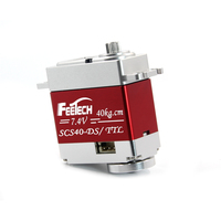 En promotion : Servo Feetech SCS40 8.4V, moteur sans noyau à engrenages métalliques, servo bus série 40KG pour voiture RC Nitro / Jouets IA