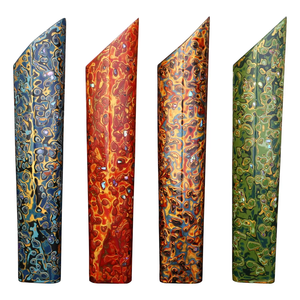 High-end Handmade Lacquered Knife Handle Chinese Japanese Traditional Lacquered Wooden Handle DIY Kitchen Knife Accessories