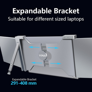 Moniteur d'ordinateur portable Triscreen Triple Portable triple écran étendu <span class=keywords><strong>deux</strong></span> supplémentaires Dual Tri Extension USB C Monitor - Product Image 4