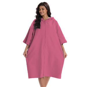 <span class=keywords><strong>Poncho</strong></span> <span class=keywords><strong>de</strong></span> plage en polyester à capuche <span class=keywords><strong>pas</strong></span> <span class=keywords><strong>cher</strong></span>, séchage rapide, absorbant, toutes saisons, personnalisé avec poche pour adultes - Product Image 4