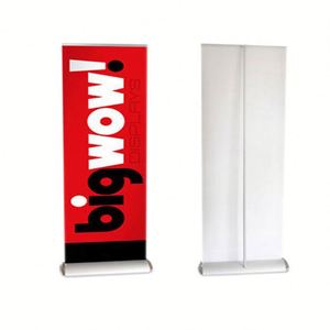 Retractable Roll up Aluminum Frame Banner Stand with Carry Bag Custom Size & Logo <b>Tool</b>-Free Assembly-Portable Trade Show Display - Product Image 3