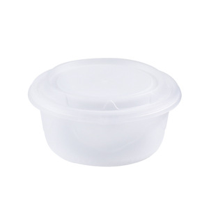 Round Disposable <b>Plastic</b> <b>Lunch</b> <b>Box</b> Thickened With Lid For Takeout Packaging Food Storage - Product Image 4