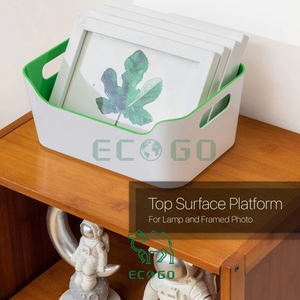 ชั้นวางหนังสือไม้ไผ่3ชั้น: ตู้วรรณกรรมหรูหราทันสมัยสำหรับห้องนั่งเล่น - Product Image 4