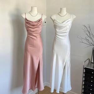 Usine directe 280cm Polyester Satin tissu Satin Bonnets en Satin avec Logo personnalisé <span class=keywords><strong>sous</strong></span>-vêtements pour femmes Satin - Product Image 2