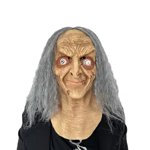 Hagatha Mask Hagatha Witch Masks Old Witch perfomance Happy props Witches Line One Size Latex toys