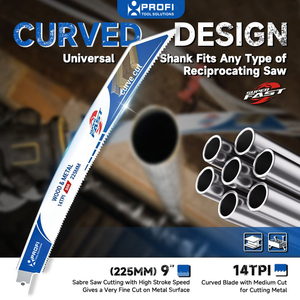 Siêu nhanh cắt tùy chỉnh 14tpi 9 "bi kim loại recip lưỡi cưa sawzall lưỡi cong qua lại Lưỡi cưa cho Gỗ Kim Loại - Product Image 2