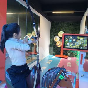 Équitation intérieure pour enfants Tir à l'arc Simulateur de tir Équipement à pièces Jeu de terrain de jeu amusant - Product Image 1