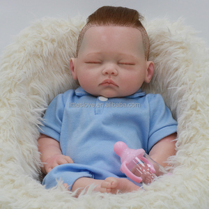 Poupée Reborn en Silicone Solide de 18 Pouces Mr. Xie Baby <span class=keywords><strong>Boss</strong></span> Corps Complet Peinte <span class=keywords><strong>Bebe</strong></span> Cadeau de Noël pour Garçons Mini Style Mode Jouet Doux - Product Image 4