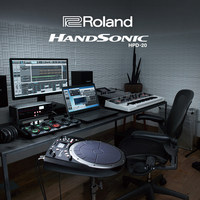 Roland HPD-20 Handpan électronique, pad de percussion électronique, 850 sons de batterie intégrés, 200 kits, 3 zones indépendantes
