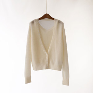 Nova Chegada De Lã De Duas Peças Colete <span class=keywords><strong>Cardigan</strong></span> Feminino De Malha Outerwear Terno Pode Ser Atacado Personalizado [cross-border Selling] - Product Image 1
