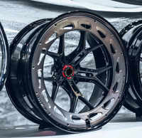 Nouvelles jantes en alliage d'aluminium forgées noir brillant Gunmetal Split Y 18-22 5x114.3/120/112 pour GT-R Corvette M2