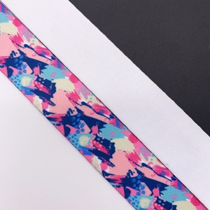 Ruban de transfert thermique haute résistance, motif dégradé rose-violet, pour équipement de camping, attaches et sangles de tente - Product Image 1