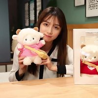 Jouets en peluche très tendance Kawaii moutons jouets en peluche pour enfant blanc bébé apaisant en peluche mignon Animal enfants moutons jouets