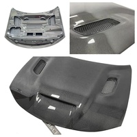 Capot avant en fibre de carbone style Charger Redeye avec évents pour Dodge Charger SRT 2015+