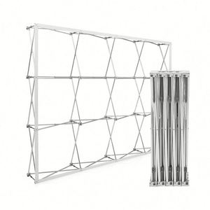 Reusable Pop-up Display Stand with Thickened Aluminum Alloy <b>Frame</b> and Replaceable Screen 230x230cm Scrolling - Product Image 4