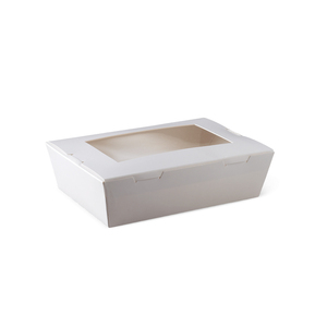 Envío <span class=keywords><strong>Gratis</strong></span>, en Stock, Cajas de Papel Kraft para Comida para Llevar, Impresión Personalizada, Cajas Desechables para Almuerzo, Bento, Sushi, Ensaladas, con Ventana - Product Image 6