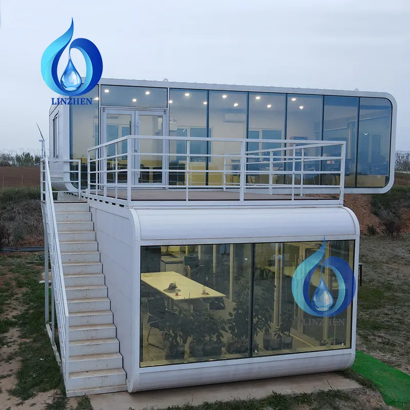 Customize Quick Installed Prefab House Tiny Mobile Houses Home hotel for resort equip air-conditione/sewage treatment equipment