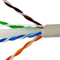 Cable Ethernet Cat6 UTP de Cobre Sólido OFC, 8 Conductores, 24AWG, 250MHz, 305m/caja, LSZH, Color Personalizado