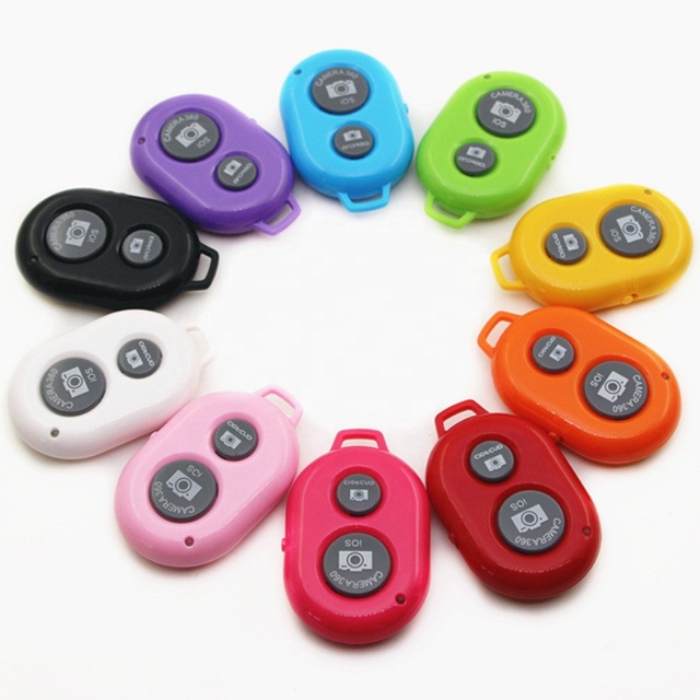 Factory Wireless Mobile Phone Selfie Stick Shutter Remote Control Support IOS Android Mini Phone Camera Shutter Controller