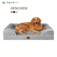 Lit orthopédique pour chien surdimensionné, écologique, en promotion, luxueux, pour chiens et chats, avec housse amovible et lavable, toutes saisons