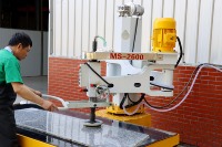 Wanlong MS-2600 mesin batu marmer granit Manual Sone permukaan mesin pemoles