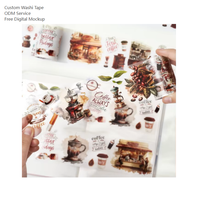 Rubans Washi Holographiques en PET Ruban de masquage adhésif simple face pour la journalisation, le scrapbooking et l'artisanat, utilisation dans les journaux indésirables