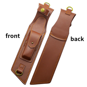 Offre Spéciale OEM Camping en plein air EDC fourreau <span class=keywords><strong>ceinture</strong></span> en cuir épais transporter couteau gaine avec lame fixe en acier manche en bois en gros - Product Image 4