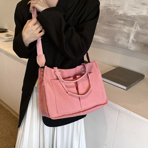 Customized 2025 Korean Ins Large Capacity <strong>Student</strong> Single <strong>Shoulder</strong> Canvas <strong>Bag</strong> Simple Cross <strong>Shoulder</strong> <strong>Handbag</strong>